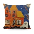 thumbnail image 1 of SHANXI Throw Pillow Covers Halloween Decor Pumpkin///Ghost/Witch Pattern Pillow Case with Trick or Treat/Halloween Night Time Quote 20x20in, 1 of 5