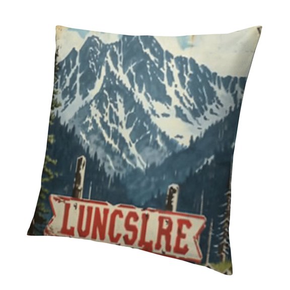 SHANXI Throw Pillow Covers Home Decor Better Mountains Decorative 18x18in