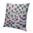 thumbnail image 1 of SHANXI Throw Pillow Covers Home Decor Geometric Checkered Pillow Cases Decorative 12x12in, 1 of 5