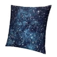 thumbnail image 1 of SHANXI Throw Pillow Covers Navy Blue Silver with Space Star 24x24in, 1 of 5