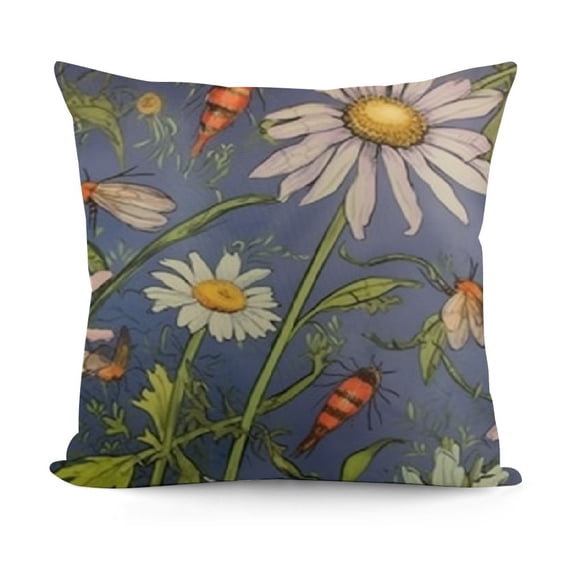 SHANXI Throw Pillow Covers Pastoral Style Decorative Pillowcases Square Cushion Covers for Couch, Sofa,Room,Bed,Car 12x12in