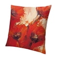 thumbnail image 1 of SHANXI Throw Pillow Covers Rose Flowers Red Print Cushion Cover Soft Pillow Cases for Home Sofa Bed Chair Car Office Decorative 24x24in, 1 of 5
