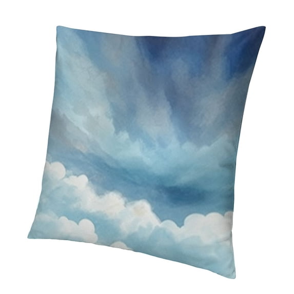 SHANXI Throw Pillow Covers Spots Stains Wash Ink Ombre Art Brush for Living Room Bedroom Sofa 20x20in
