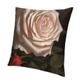 thumbnail image 1 of SHANXI Throw Pillow Covers White Flower Dark Oil Floral work 12x12in, 1 of 5