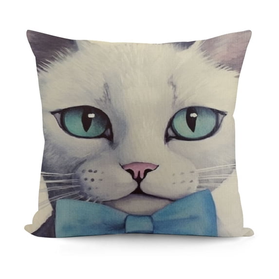SHANXI Throw Pillow Covers Pillow Cases Animal Kitty Decorative Pillow Cover Home Sofa Cushion Cover Pillowcase for Couch Bed 18x18in