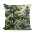thumbnail image 1 of SHANXI Tree Decoration Pillow Case Nature Forest Decor for Home Sofa Couch (Dark Green) 22x22in, 1 of 5