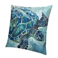 thumbnail image 1 of SHANXI Turtle Pillow Cover Decor Sea Coastal Theme Decorative Pillow Covers Super Soft 24x24in, 1 of 5