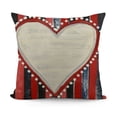thumbnail image 1 of SHANXI Valentines Day Pillow Covers  Red White Stripes White Heart Decorative Square Pillow Cases Valentine's Day  Linen Throw Pillows Home Decor for Sofa Porch Couch Outdoor 12x12in, 1 of 5