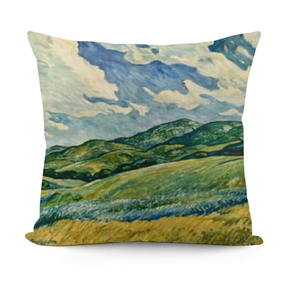 SHANXI Vincent Van Gogh  Abstract Art Design Cushion Covers Square Decorative Pillow Covers for Famous Painting Fans 20x20in