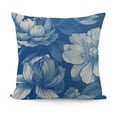 thumbnail image 1 of SHANXI Vintage Floral Throw Pillow Covers Blossom Antique Flower Butterfly Bird Blue Outdoor Summer Spring Decorations Decorative Throw Pillows Cases for Living Room Couch Decor 20x20in, 1 of 5