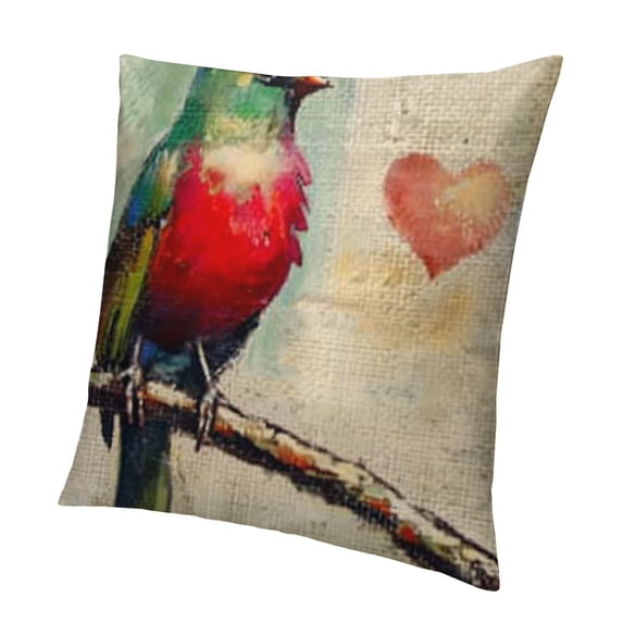 SHANXI Watercolor Ink Painting Throw Pillow Covers Pattern Square Home Sofa Decorative Pillowcase 20x20in