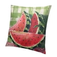 thumbnail image 1 of SHANXI Watermelons Throw Pillow Covers Green Stripes Decorative Pillow Cases Sweet Farmhouse Cushion Covers 20x20in, 1 of 5