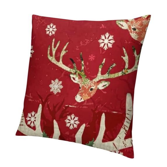 SHANXI Winter Decorative Throw Pillow Cushion Cover Case Merry Christmas Home Decor 12x12in