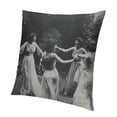 thumbnail image 1 of SHANXI Witch Throw Pillow Covers Artistic Black White Velvet Comfortable Washable Soft Bedroom 22x22in, 1 of 5