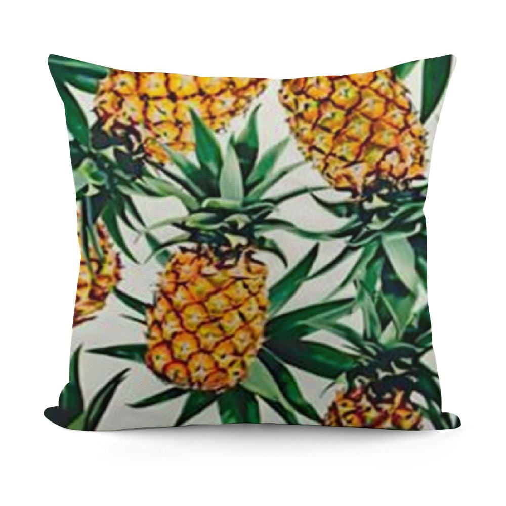 SHANXI Yellow White Watercolor Pineapple Tropical Summer Fruits Fruit