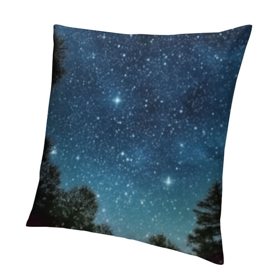 SHANXI and The Trees Pillow case, Sublime Nature View Farmhouse Decorative Throw Pillow Cover for Sofa Couch Home Decoration 12x12in