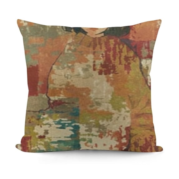 SHANXI Modern Artistic Throw Pillow Cases, Square Decorative Cushions for Living Room 18x18in