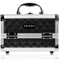thumbnail image 1 of SHANY Chic Makeup Train Case Cosmetic Box Portable Makeup Case Cosmetics Beauty Organizer Jewelry storage with Locks , Multi trays Makeup Storage Box with Makeup Mirror - Black, 1 of 5