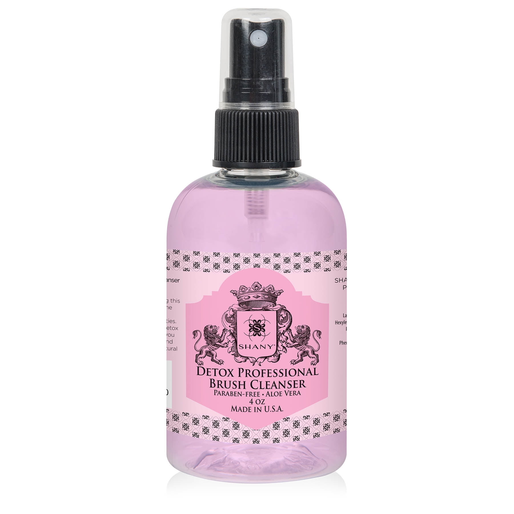 SHANY DETOX Professional Makeup Brush and Sponge Shampoo , Brush Cleanser, Removes dirt, Makeup from brushes and Sponges - Paraben Free, Vegan, Cruelty Free - Instant Dry - 4oz