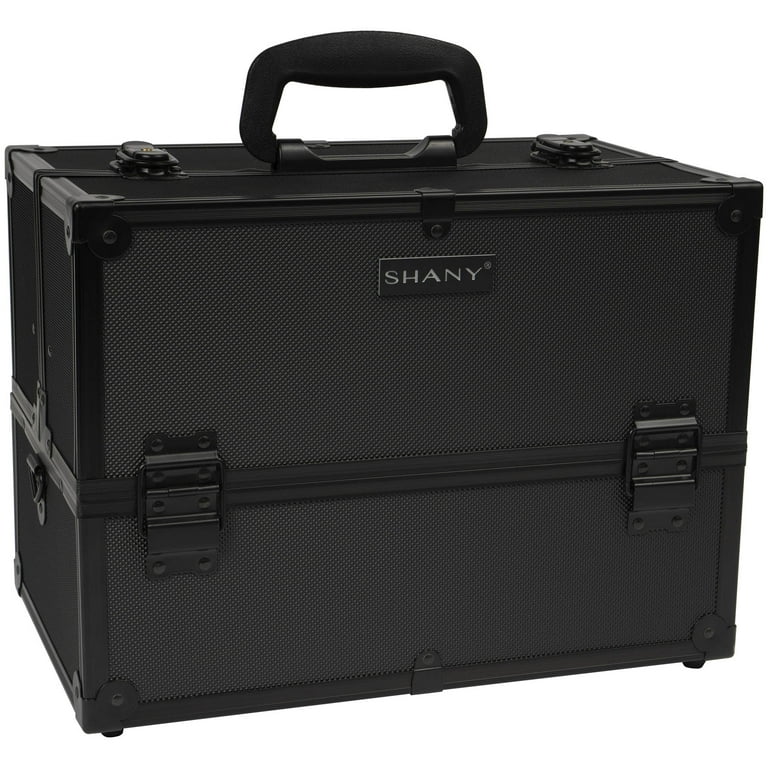 SHANY Essential Pro Makeup Train Case Cosmetic Box Portable Makeup