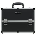 thumbnail image 1 of SHANY Essential Pro Makeup Train Case with Shoulder Strap and Locks - Jet black, 1 of 5