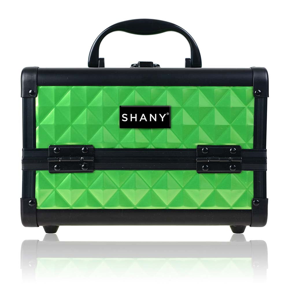 SHANY Mini Makeup Train Case With Mirror - Lost Cheetah