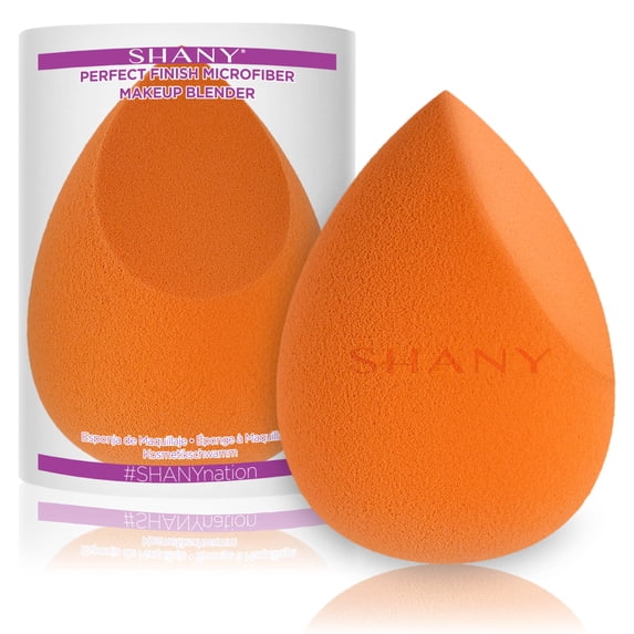 SHANY Perfect Finish Makeup Blender Sponge - Full Size Latex-Free Beauty Sponge Microfiber For Foundation, Beauty Details, and Blending - Yellow