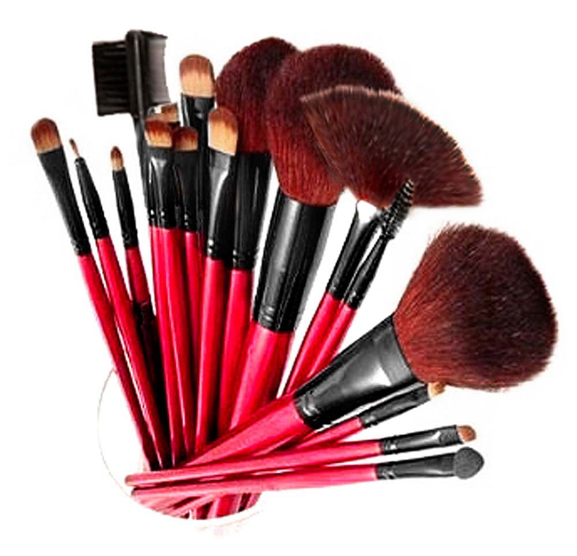 SHANY Professional 12 - Piece Cosmetic Brush Set with Pouch - RED - image 1 of 2