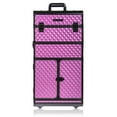 thumbnail image 1 of SHANY REBEL Series Pro Makeup Artists Rolling Train Case - Trolley Case - Charming Violet, 1 of 5
