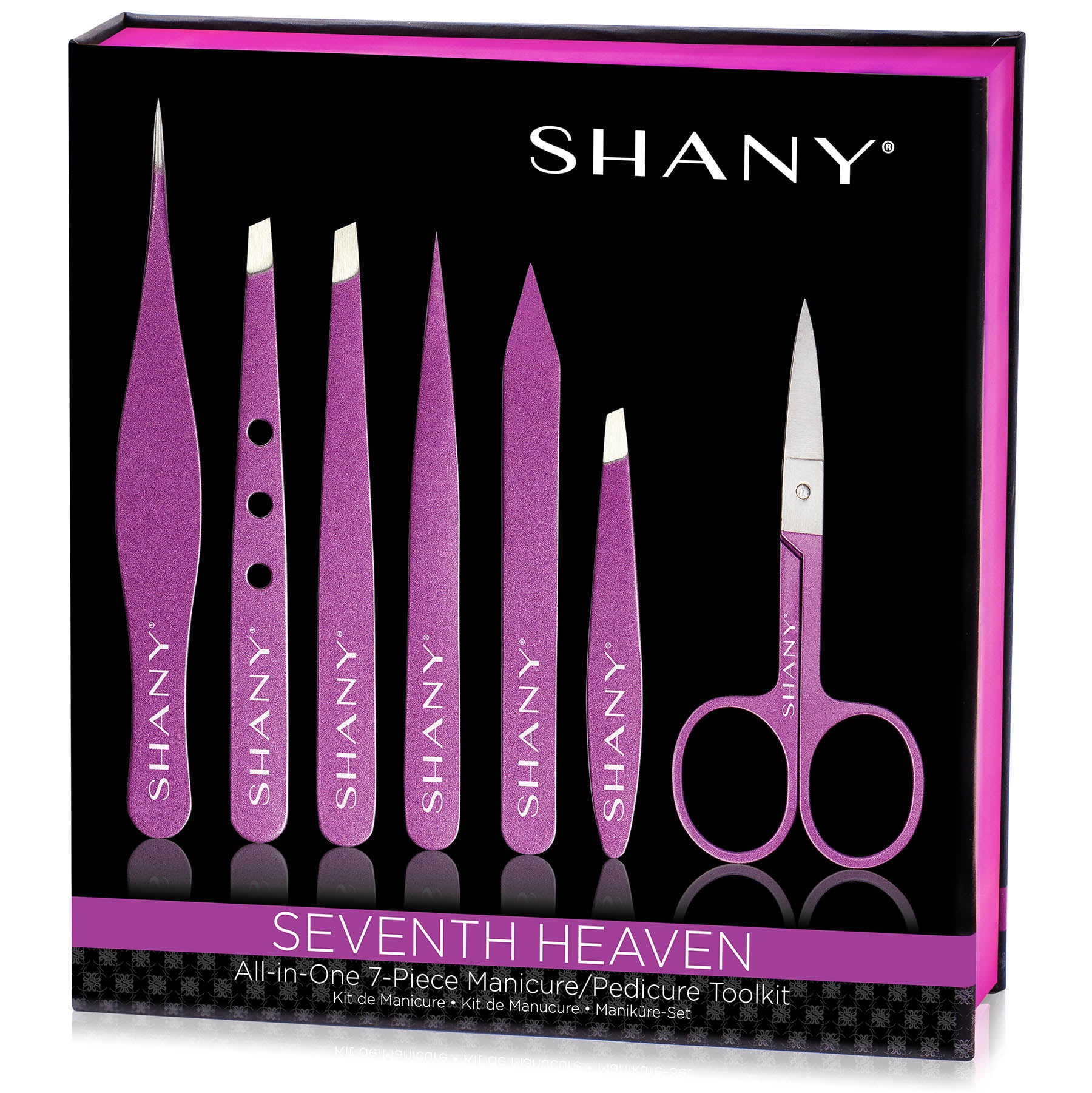 SHANY Seventh Heaven Professional Manicure, Pedicure and Tweezer Set