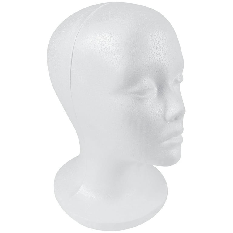 12 3 Pcs Foam Wig Head - Tall Female Foam Mannequin Wig Stand and