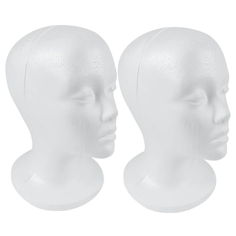 SHANY Styrofoam Model Heads ,Hat Wig Foam Mannequin Female Wig Head Stand  ,Mannequin Head for wigs , Wig Holder - Round Base , 11 Inches Female