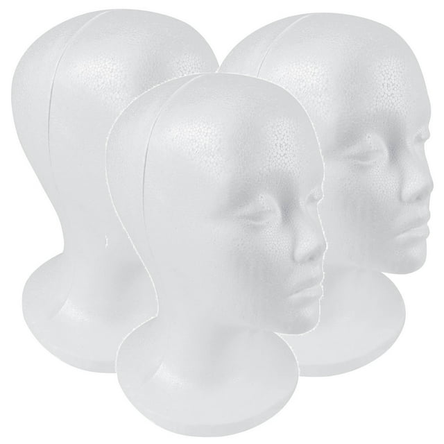 SHANY Styrofoam Model Heads ,Hat Wig Foam Mannequin Female Wig Head