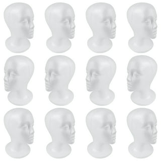 White Foam Male Head by Ashland | 8.8 x 6.2 x 10.3 | Michaels