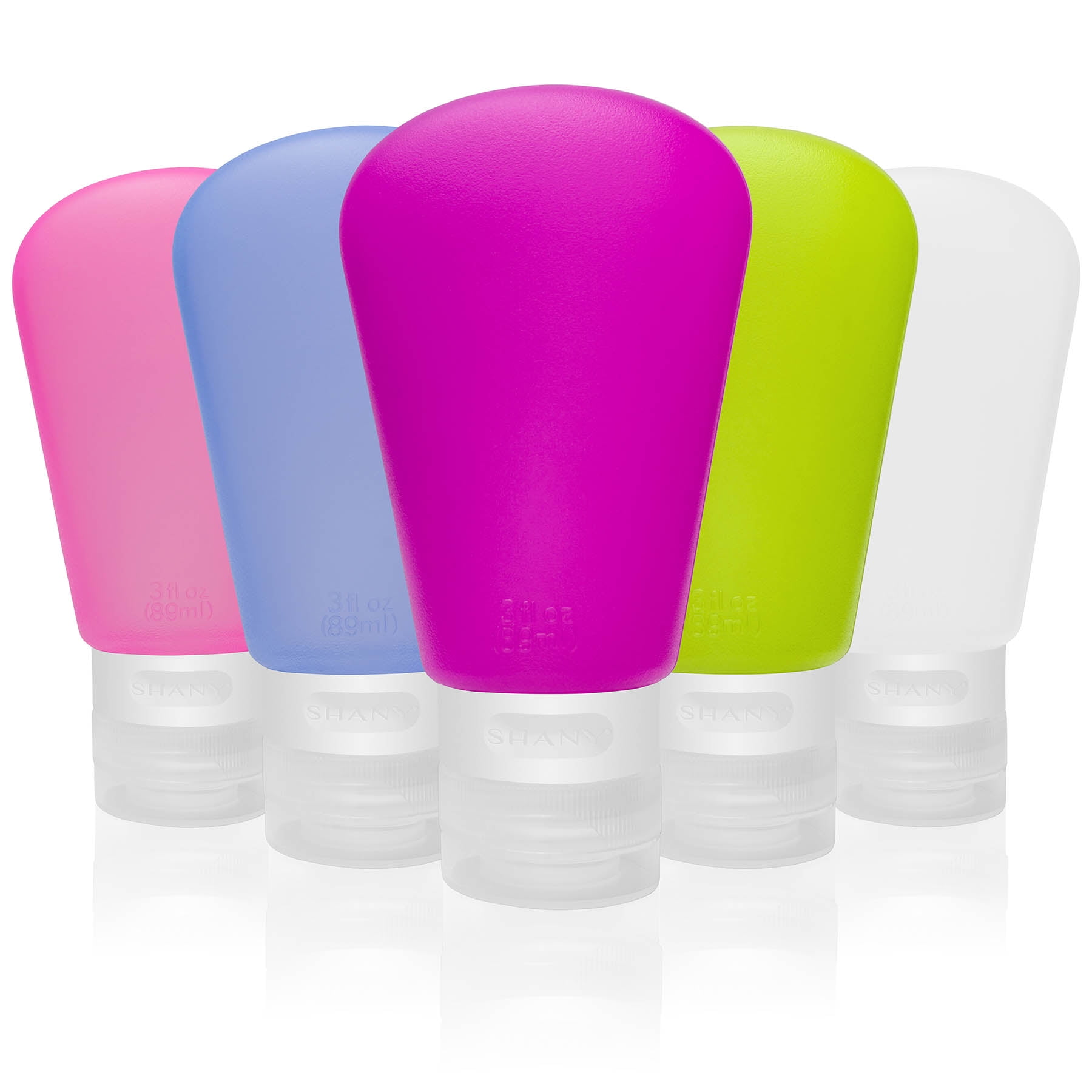 SHANY Ultimate Jetsetter Travel Container Set TSA Approved Silicone Refillable Cosmetic