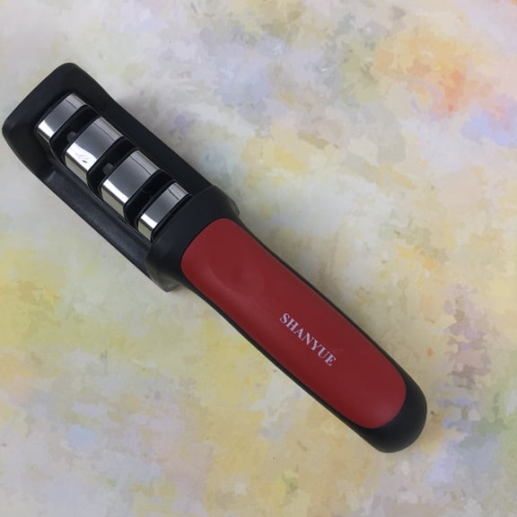 SHANYUE Hand-operated sharpening tools and instruments Multi-Function Sharpening System for Knives, Scissors, and Garden Tools Compact & Portable
