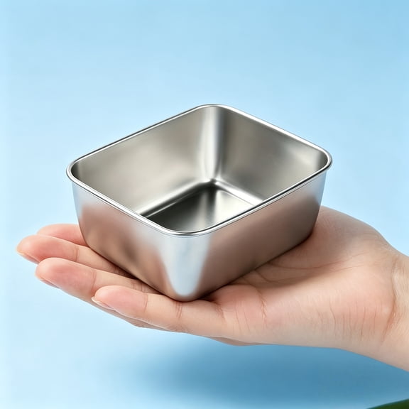 SHAON 1pc Heavy-Duty Stainless Steel Rectangular Lasagna Pan Oven & Dishwasher Safe Baking Tray