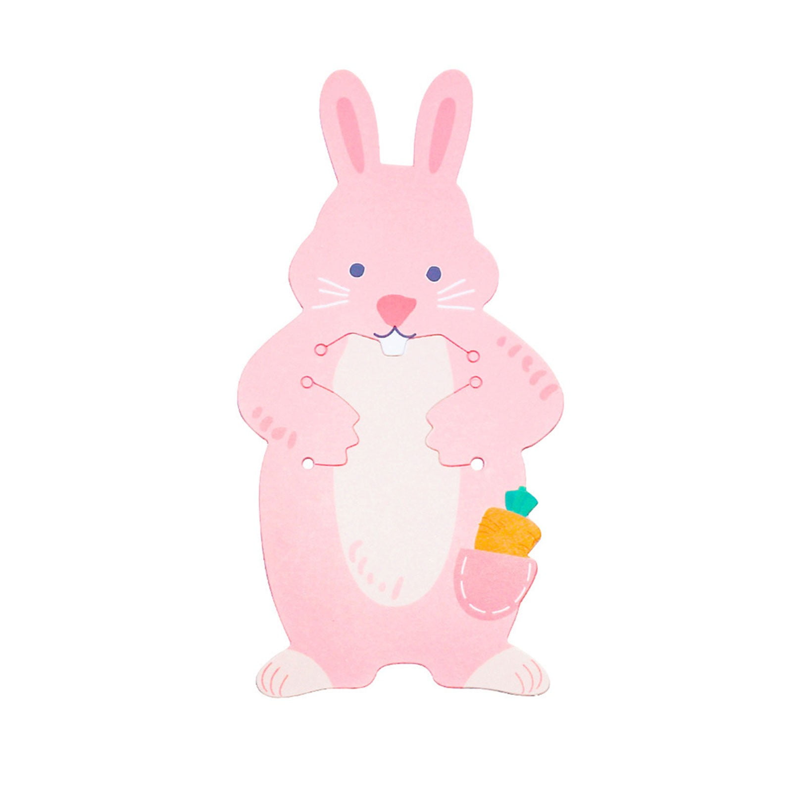 SHAOTELLME 20pcs Cute Easter Bunny Card Candy Bag