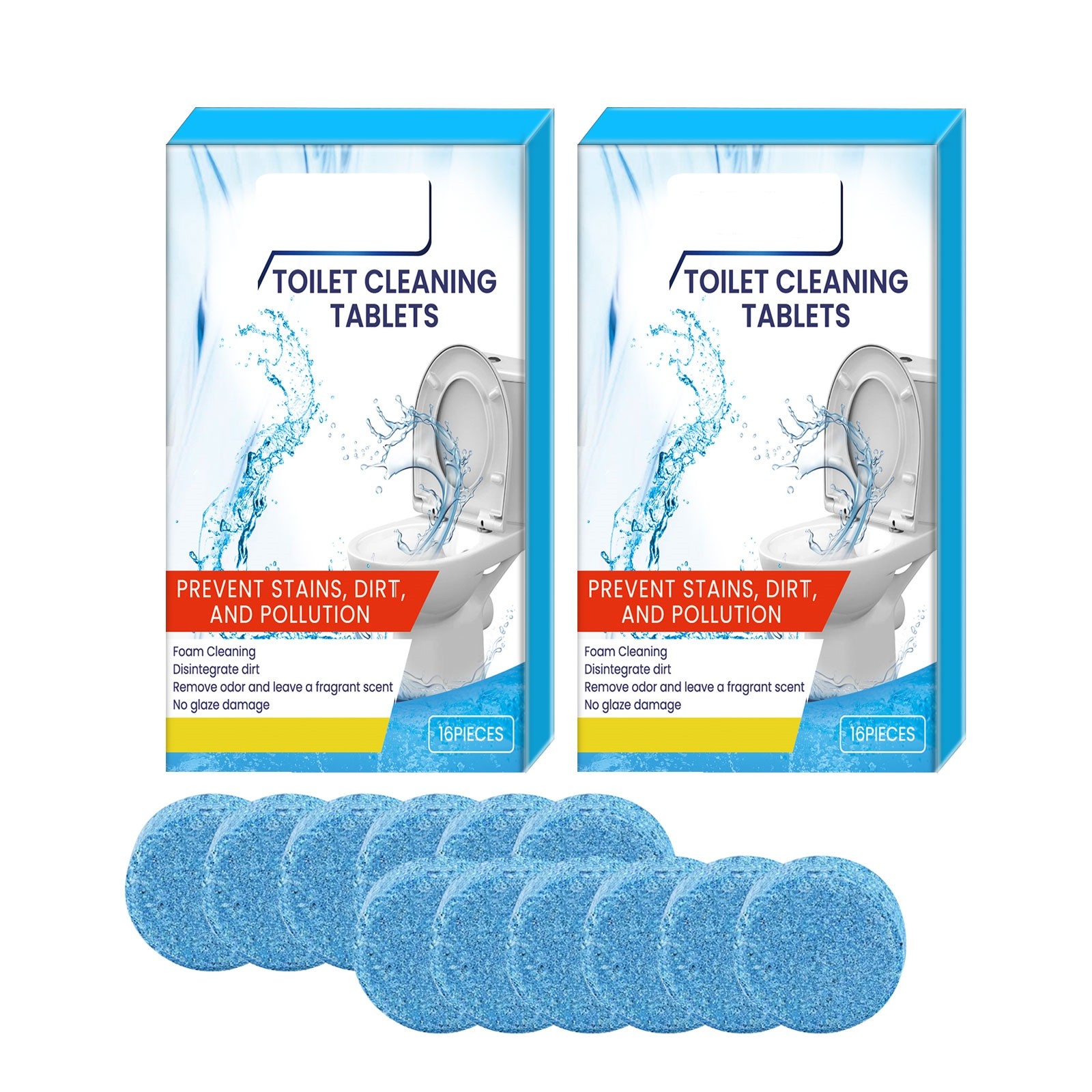 SHAOTELLME Splash Toilet Cleaner Foam Powder Foaming Toilet Bowl