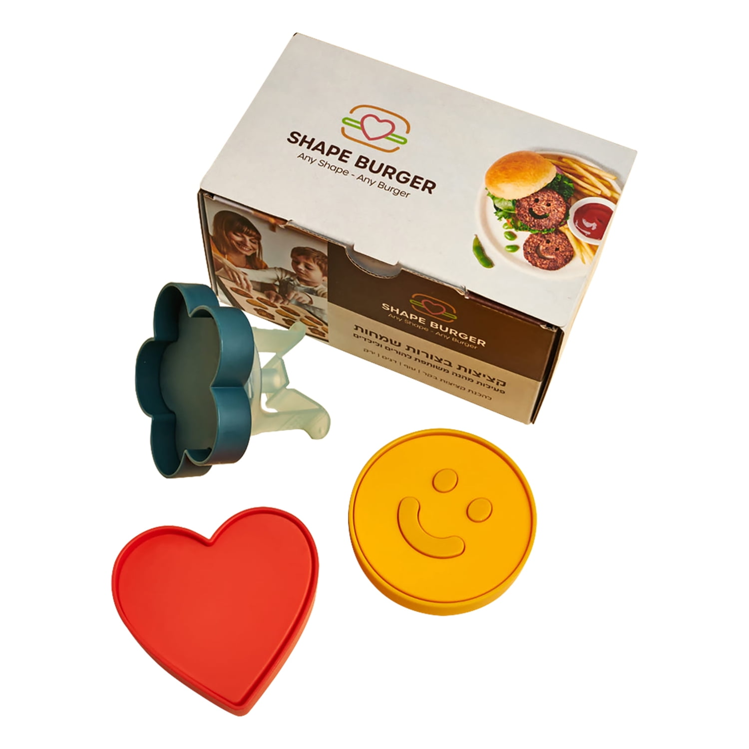 SHAPE BURGER Burger Shaping Set with Molds, Apron, Spandel BLB-KCN-SB-1