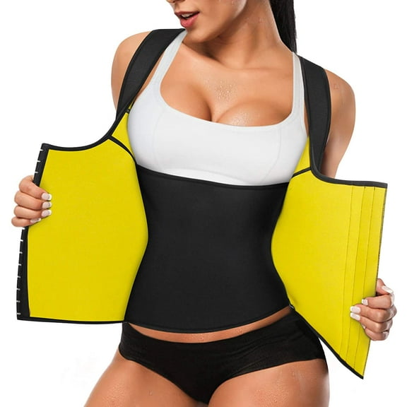 SHAPERIN Neoprene Waist Trainer Corset Sweat Vest Weight Loss Body Shaper Workout Tank Tops Women