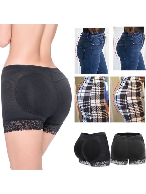 Women Seamless Butt Lifter Padded Lace Panties Enhancer Underwear Shorts