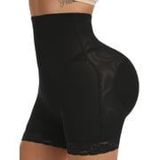 MISS MOLY Women Seamless Butt Lifter Padded Lace Panties Enhancer Underwear Shorts