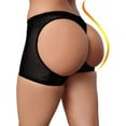 thumbnail image 1 of SHAPERIN Women Seamless Butt Lifter Padded Lace Panties Enhancer Underwear Shorts, 1 of 6