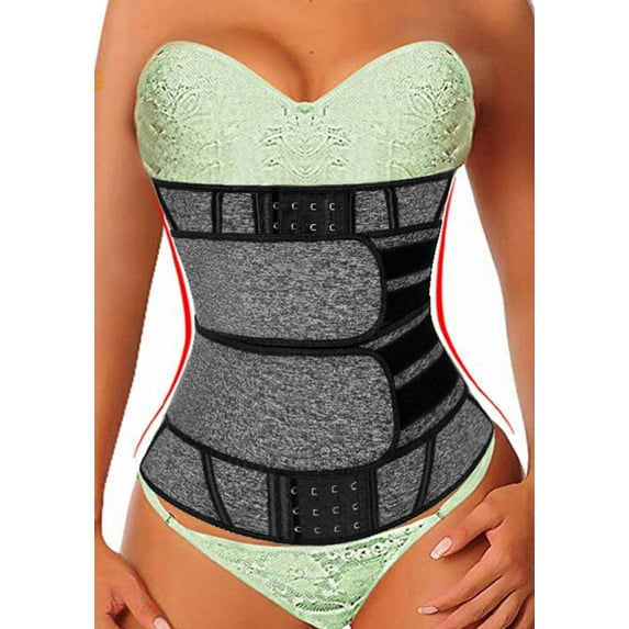 SHAPERIN Women's Slimming Sweat Sauna Neoprene Underbust Corset Sports Waist Training Trainer Cincher Sport Girdle Trimmer Belt