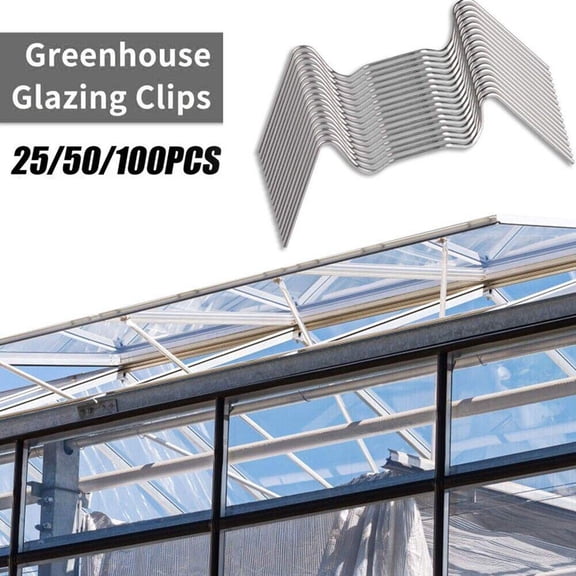 SHAPERME 2024 Hot 25/50/100PCS stainless steel greenhouse clips clips mounting I0Y2S