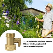 SHAPERME 3/4" Garden Hose Shutoff Valve Brass Faucet Single-Way Ball Valve ъ. ;ъ #▲ :√ ∫д