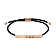 SHAPERME Be Kind of a Bitch Tube Bracelet, Adjustable Braided Rope Handmade Engraved Inspirational Bracelet, Best Bitches Stainless Steel Tube Bracelet, Inspirational Gifts for Women Girls