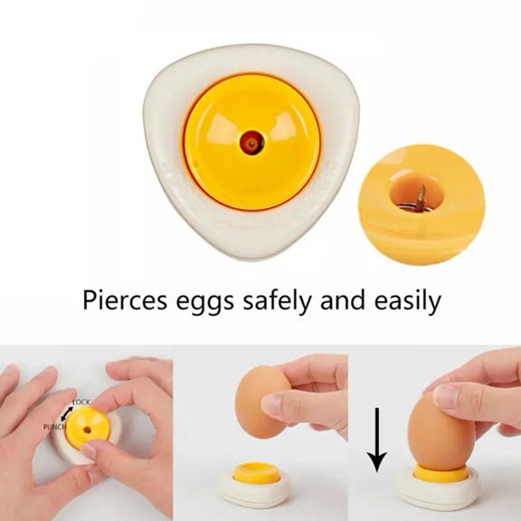 SHAPERME Easy Egg Piercer Tool for Perfectly Boiled Eggs Hole Separator and Puncher