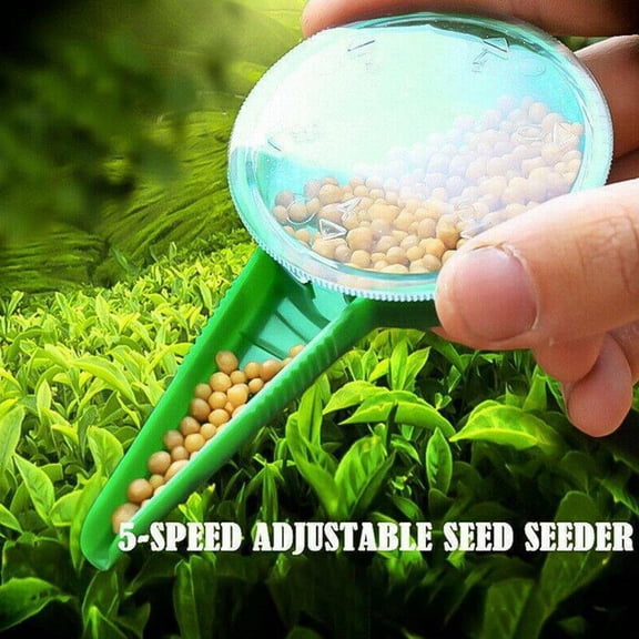 SHAPERME GHYJPAJK Garden Tools,Seed Sower Tool Easy Hand Dial Grass Seeder,Hand Seeder Handheld Seed Planter Tool Seed Distributor Garden Seed Dispenser